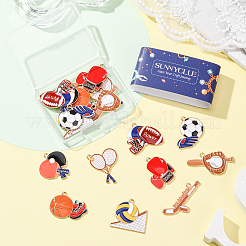 18шт 9 стиля подвески из цинкового сплава с эмалью&nbsp;FIND-SC0020-54