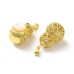 Подвески из ракушек с жемчужной тыквой KK-K362-01G