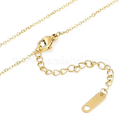 Ионное покрытие (ip) золотистый тон 304 нержавеющая сталь эмаль бант кулон ожерелья для женщин NJEW-K276-07G-01