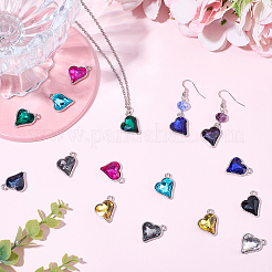 20шт 10 цвета подвески из сплава стекла&nbsp;FIND-BM0001-18