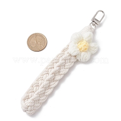 Хлопковые нитки нитки цветы подвески украшения HJEW-JM02845