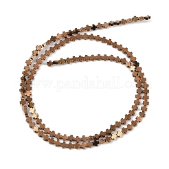 Fili di perline di ematite sintetica non magnetica elettrolitica&nbsp;G-J211-A09-01
