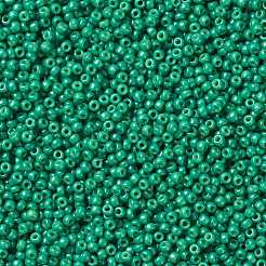 MIYUKIラウンドロカイユビーズ  日本製シードビーズ  （rr4477)デュラコート染め不透明スプルース  8/0  3mm  穴：1mm  約422~455PCS /ボトル  10 G /ボトル&nbsp;SEED-JP0009-RR4477