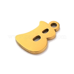 201 breloques en acier inoxydable&nbsp;LS-STAS-U016-01G-B