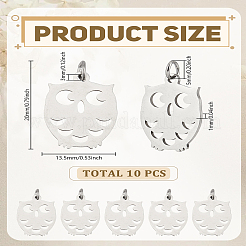 10 шт. подвески из нержавеющей стали 201&nbsp;STAS-LP0004-62