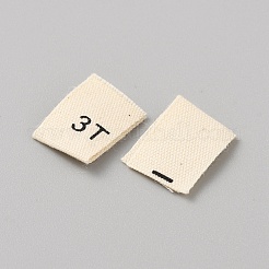 Größenetikett zum Nähen aus Baumwolle&nbsp;DIY-WH0578-36B