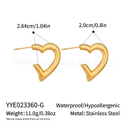 Pendientes de acero inoxidable 304 para mujer&nbsp;YK4043-1