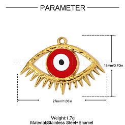 Подвески из нержавеющей стали 304 с эмалью STAS-OY005-24G