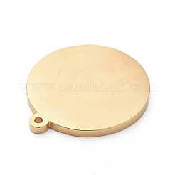 Dijes de etiqueta en blanco con estampado de acero inoxidable 304 con recubrimiento de PVD al vacío&nbsp;STAS-G215-10-G01