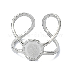 Овальные манжетные кольца из нержавеющей стали 304&nbsp;RJEW-M019-21P