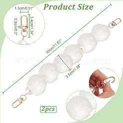 Мягкие короткие ремни для сумок&nbsp;FIND-WH0152-094B