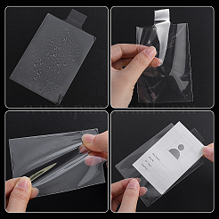 100 porte-cartes de visite transparent en PVC&nbsp;AJEW-WH0481-638