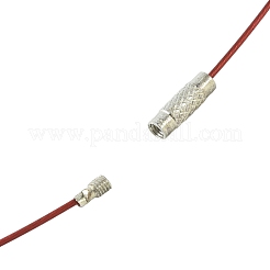 32 шт. 8-цветный шнур из нержавеющей стали для ожерелья&nbsp;TWIR-FS0001-01