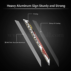 Уф-защищенный и водонепроницаемый алюминиевый предупреждающие знаки AJEW-WH0111-H10