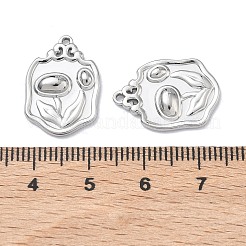 Pendentifs en acier inoxydable 304 gaufré&nbsp;STAS-F342-03A-P