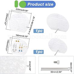 2 комплект из 2-х съемных непрозрачных акриловых подставок для сережек&nbsp;EDIS-FG0001-52