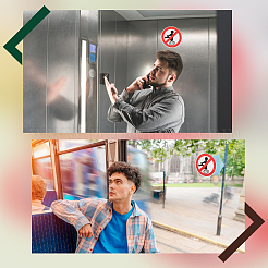 ПВХ наклейки с надписью «Нет пердежу»&nbsp;AJEW-WH20006-101A