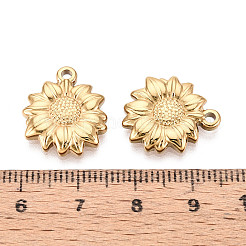 Подвески в виде подсолнухов из нержавеющей стали 304&nbsp;STAS-T072-51G