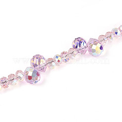 Нити из гальванического стекла и акриловых стразов&nbsp;MAK-T011-07E