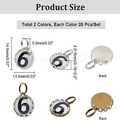 2 комплект стеклянных подвесок GLAA-NB0001-43