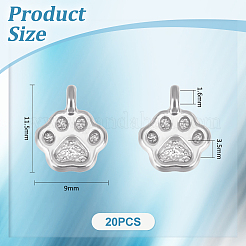 20 шт. подвески из нержавеющей стали 304 STAS-UN0056-19