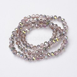 Гальванизируйте прозрачное стекло бисер нитей&nbsp;EGLA-A034-T4mm-S19