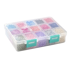 375 г 15 цвета краски для выпечки стеклянные бусины&nbsp;SEED-JP0004-03-3mm