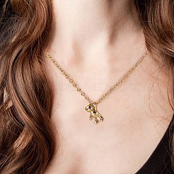 10個真鍮マイクロパヴェブラックキュービックジルコニアペンダント  長持ちメッキ  クマ  18KGP本金メッキ  16x10x3.4mm  穴：2.5x1.6mm&nbsp;ZIRC-SZ0002-01