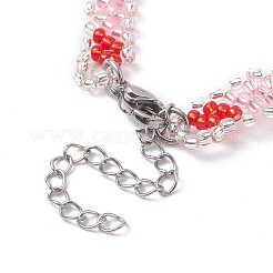 Braccialetto con perline intrecciate con semi di vetro&nbsp;BJEW-MZ00057