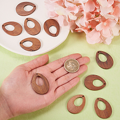 Подвески из орехового дерева 20шт&nbsp;WOOD-CJ0001-26