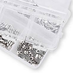 6 стиль бусинок из сплава в тибетском стиле&nbsp;TIBEB-YW0001-03AS