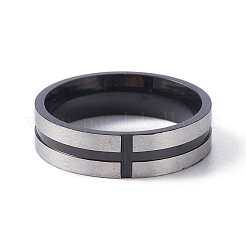 201 гладкое кольцо из нержавеющей стали&nbsp;RJEW-TAC0002-006C-BP