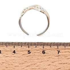 Offene Manschettenringe aus Edelstahl 304 für Damen&nbsp;SA-CBA82C8-19GP