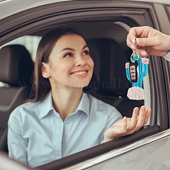 3 шт. радуга брелок бохо брелки женские плетение кактус кисточкой брелок персонализированный брелок держатель для кошелька кулон украшения JX258A