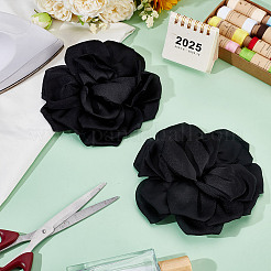 2 шт. полиэстеровые цветочные железные булавки&nbsp;JEWB-GO0001-18E