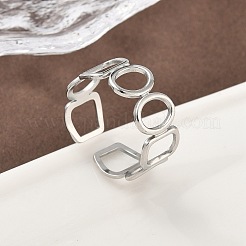 Кольца-манжеты из нержавеющей стали 304 для женщин&nbsp;RJEW-A079-08D-P