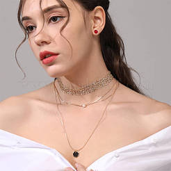 30 шт. ионное покрытие (IP) латунная фурнитура для сережек-гвоздиков&nbsp;KK-DC0003-01