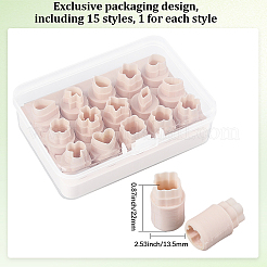 15шт 15 вида пластиковых глиняных форм&nbsp;DIY-WH20032-50