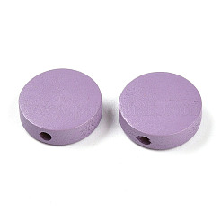 Расписные бусы из натурального дерева WOOD-WH0038-35A-05