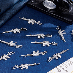 30 шт. подвески в виде винтовки/ружья из сплава в тибетском стиле&nbsp;FIND-LP0002-34