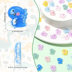 80шт полупрозрачные кабошоны из смолы&nbsp;RESI-YW0005-77