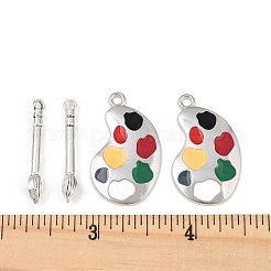 10шт 2 стиля подвески из сплава с эмалью&nbsp;ENAM-FP0003-08