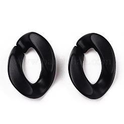 Anelli di collegamento in acrilico verniciato a spruzzo opaco&nbsp;OACR-S021-19B-C01
