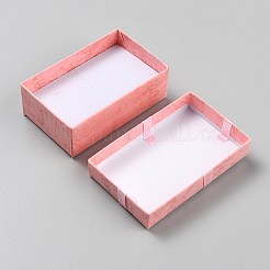 Коробки для хранения ювелирных изделий из картона с мраморным принтом&nbsp;LS-CON-TAC0020-02A