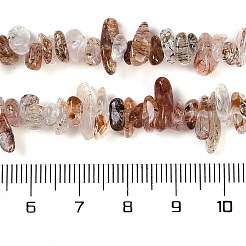 Нити бусин из рутилированного кварца из натурального черного золота&nbsp;X-G-G905-20