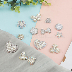 48 Stück 12 Stil Vliesstoff Ornament Zubehör&nbsp;DIY-AR0002-27