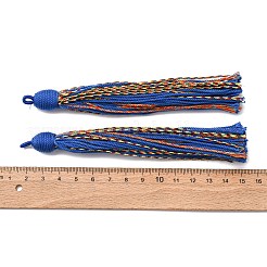 綿のタッセルのペンダント  ポリエステルと  藤紫色  128~130x11~12mm  穴：2x3.5mm&nbsp;FIND-D302-03D