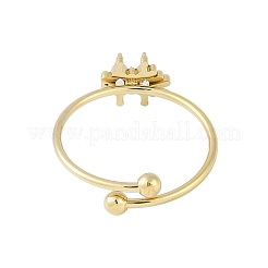 Кольца-манжеты из нержавеющей стали 304 с микропаве из прозрачного кубического циркония для женщин RJEW-Z045-04G-01