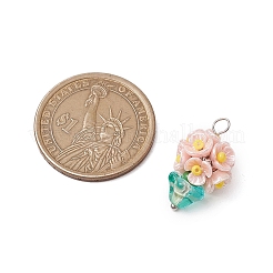 Подвески для цветочных горшков из стеклянных бус&nbsp;PALLOY-MZ00520