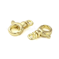 真鍮カニカン  ゴールドカラー  13x8x3.5mm  穴：1.8mm&nbsp;KK-B089-31G